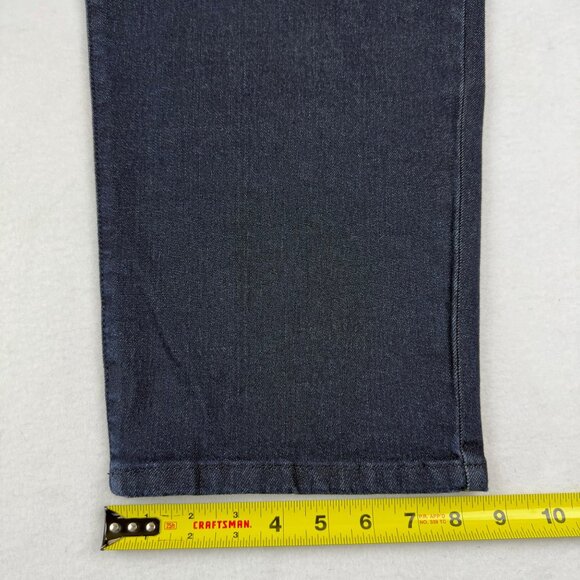NWT Terra & Sky Women Core Straight High Rise Stretch Navy Denim Jeans Plus 26WP - Picture 10 of 11